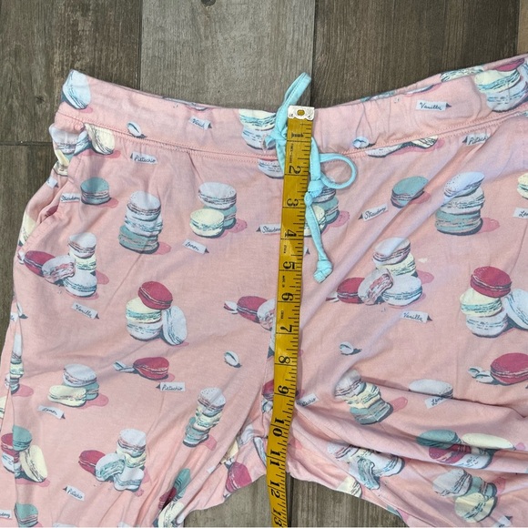 Munki Munki womens pj pants XL drawstring pink macaroon pajamas Lightweight - Picture 7 of 9